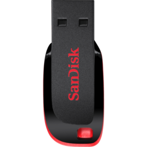 SanDisk Flash Disk, 32GB Black & Red